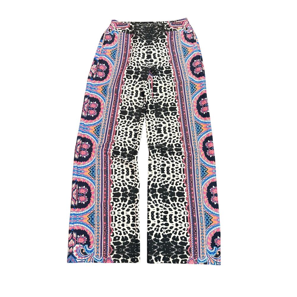 bebe Wide Leg Pants in Black, Pink, Blue